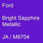 Preview: Ford, Bright Sapphire Metallic, JA / M6704.